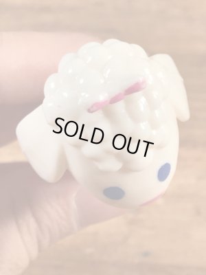 アニマルシリーズのヒツジの50~60年代ビンテージ足無しペッツ