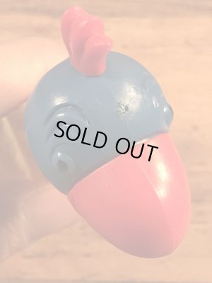 動物シリーズのオウムの70年代ビンテージ足無しペッツ