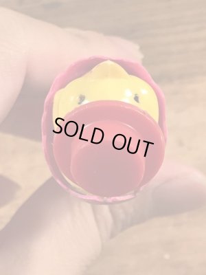 イースターのチックインエッグの60〜70年代ビンテージ足無しペッツ