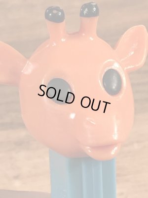 アニマルシリーズのGiraffeの60〜70’sヴィンテージ足無しPezディスペンサー