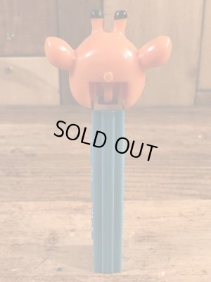 アニマルシリーズのGiraffeの60〜70’sヴィンテージ足無しPezディスペンサー