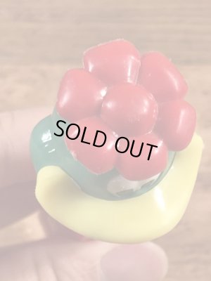 動物シリーズのダックウィズフラワーの50〜60年代ビンテージ足無しペッツ