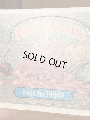 トップス社製のガーベッジペイルキッズの80年代ビンテージステッカーカード