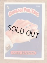 Topps Garbage Pail Kids “Ugly Hans” Sticker Card 235a　ガーベッジペイルキッズ　ビンテージ　ステッカーカード　80年代