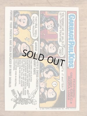 Topps社製のガーベッジペイルキッズの80’sヴィンテージカードシール