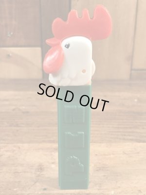 アニマルシリーズのRoosterの60〜70’sヴィンテージ足無しPezディスペンサー