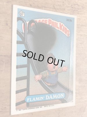 トップス社製のガーベッジペイルキッズの80年代ビンテージステッカーカード