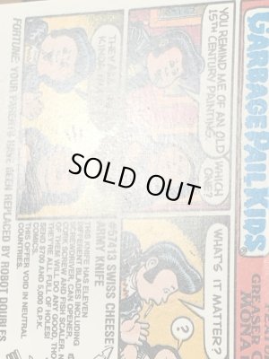 Topps社製のガーベッジペイルキッズの80’sヴィンテージカードシール