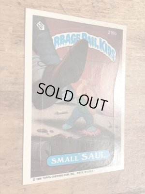 トップス社製のガーベッジペイルキッズの80年代ビンテージステッカーカード