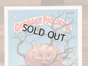 トップス社製のガーベッジペイルキッズの80年代ビンテージステッカーカード