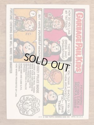 Topps社製のガーベッジペイルキッズの80’sヴィンテージカードシール