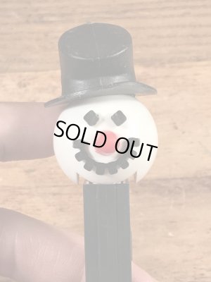 雪だるまのスノーマンの70年代ビンテージ足無しペッツ