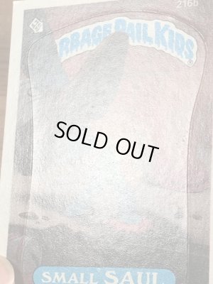 トップス社製のガーベッジペイルキッズの80年代ビンテージステッカーカード