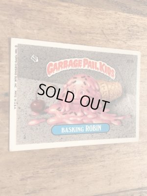 トップス社製のガーベッジペイルキッズの80年代ビンテージステッカーカード