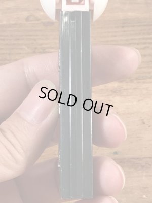 黒色のスノーマンの70’sヴィンテージ足無しPezディスペンサー