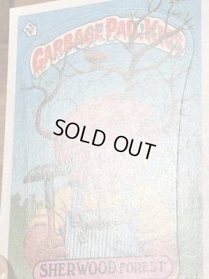 トップス社製のガーベッジペイルキッズの80年代ビンテージステッカーカード