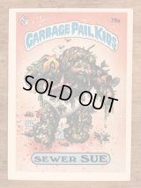 Topps Garbage Pail Kids “Sewer Sue” Sticker Card 79a　ガーベッジペイルキッズ　ビンテージ　ステッカーカード　80年代