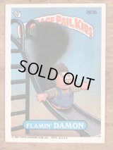 Topps Garbage Pail Kids “Flamin' Damon” Sticker Card 363b　ガーベッジペイルキッズ　ビンテージ　ステッカーカード　80年代