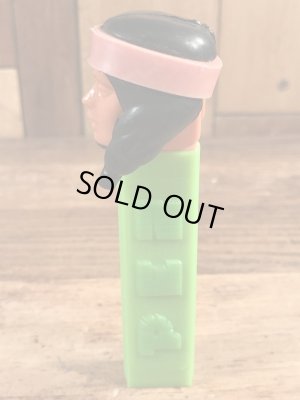 黄緑ステムのIndian Maidenの50〜60’sヴィンテージ足無しPezディスペンサー