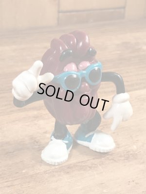 カリフォルニアレーズンのターコイズサングラスの80年代ビンテージPVCフィギュア