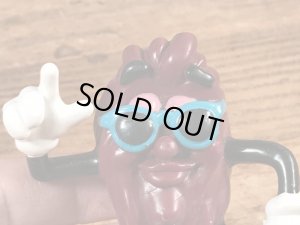 カリフォルニアレーズンのターコイズサングラスの80年代ビンテージPVCフィギュア