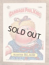 Topps Garbage Pail Kids “Bloated Blair” Sticker Card 136b　ガーベッジペイルキッズ　ビンテージ　ステッカーカード　80年代