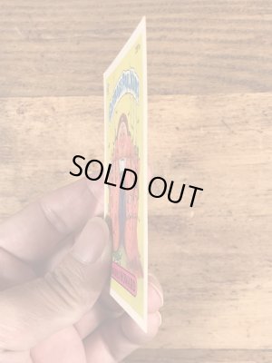 トップス社製のガーベッジペイルキッズの80年代ビンテージステッカーカード