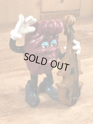 カリフォルニアレーズンのウッドベースの80年代ビンテージPVCフィギュア