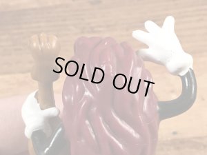 カリフォルニアレーズンのウッドベースの80年代ビンテージPVCフィギュア