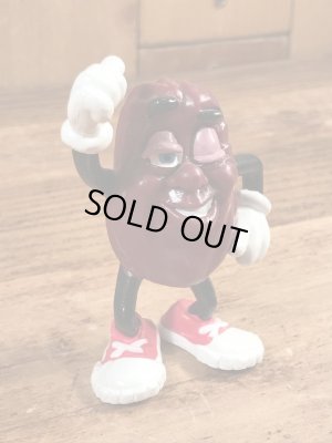 企業キャラクターのカリフォルニアレーズンの80年代ビンテージPVCフィギュア