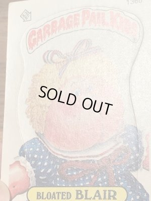 トップス社製のガーベッジペイルキッズの80年代ビンテージステッカーカード