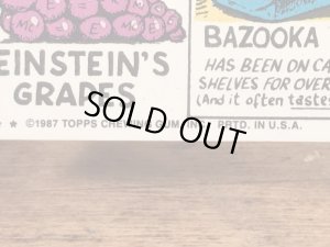 トップス社製のガーベッジペイルキッズの80年代ビンテージステッカーカード