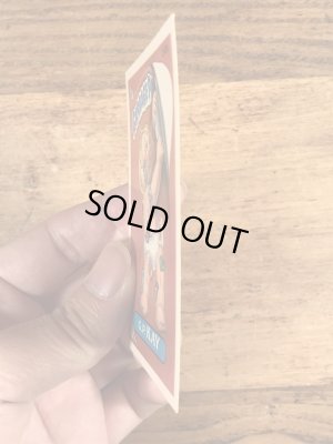 トップス社製のガーベッジペイルキッズの80年代ビンテージステッカーカード