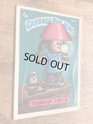 トップス社製のガーベッジペイルキッズの80年代ビンテージステッカーカード