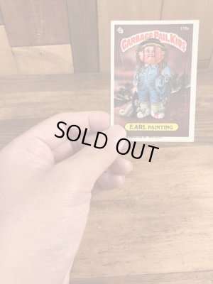 トップス社製のガーベッジペイルキッズの80年代ビンテージステッカーカード