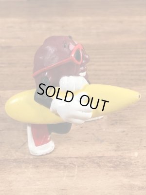 カリフォルニアレーズンのサーフボードの80年代ビンテージPVCフィギュア