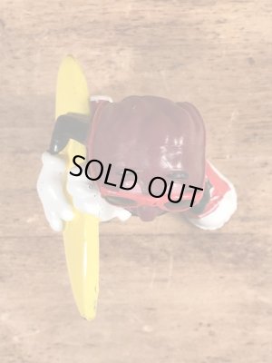 カリフォルニアレーズンのサーフボードの80年代ビンテージPVCフィギュア