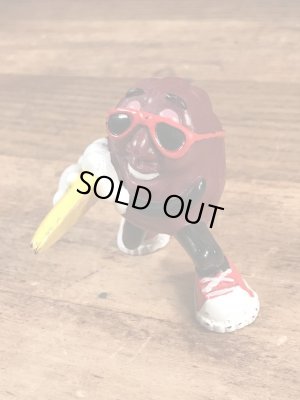 カリフォルニアレーズンのサーフボードの80年代ビンテージPVCフィギュア