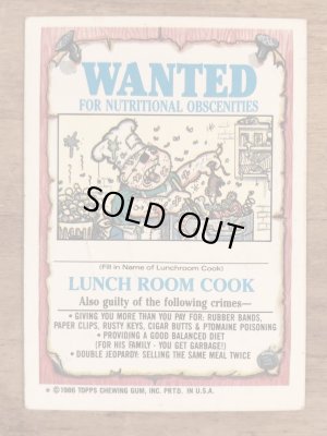 Topps社製のガーベッジペイルキッズの80’sヴィンテージカードシール