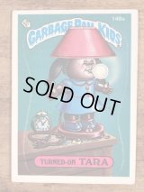 Topps Garbage Pail Kids “Turned-On Tara” Sticker Card 148a　ガーベッジペイルキッズ　ビンテージ　ステッカーカード　80年代