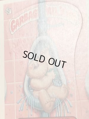 トップス社製のガーベッジペイルキッズの80年代ビンテージステッカーカード