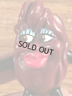 アドバタイジングキャラクターのカリフォルニアレーズンの80年代ビンテージPVCフィギュア