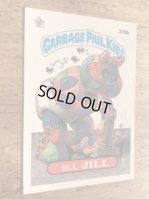 トップス社製のガーベッジペイルキッズの80年代ビンテージステッカーカード