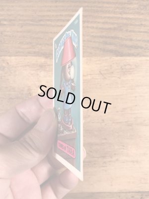 トップス社製のガーベッジペイルキッズの80年代ビンテージステッカーカード