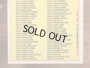 Topps社製のガーベッジペイルキッズの80’sヴィンテージカードシール