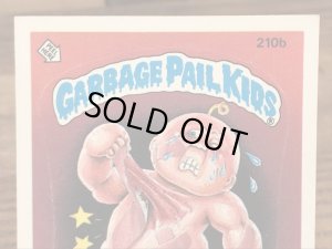 トップス社製のガーベッジペイルキッズの80年代ビンテージステッカーカード