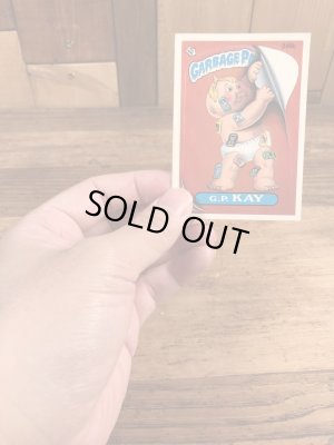 トップス社製のガーベッジペイルキッズの80年代ビンテージステッカーカード