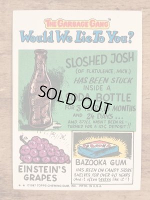 Topps社製のガーベッジペイルキッズの80’sヴィンテージカードシール