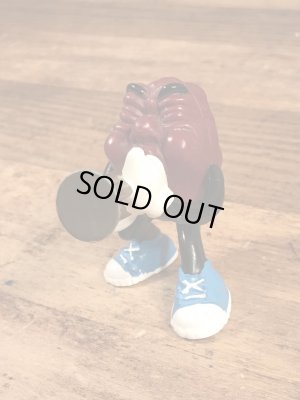 アドバタイジングキャラクターのカリフォルニアレーズンの80年代ビンテージPVCフィギュア