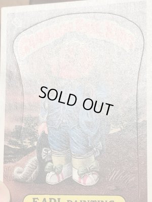 トップス社製のガーベッジペイルキッズの80年代ビンテージステッカーカード